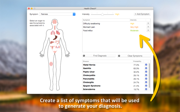 Health Check - Symptom Checke鈥猺鈥 1.0 for Mac|Mac版下载 | 健康症状自检工具