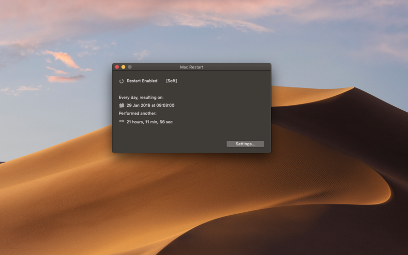 Mac Restart 2.3 for Mac|Mac版下载 | 自动定时重启Mac