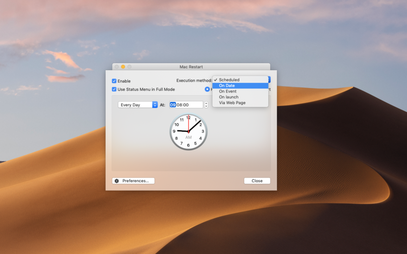 Mac Restart 2.3 for Mac|Mac版下载 | 自动定时重启Mac