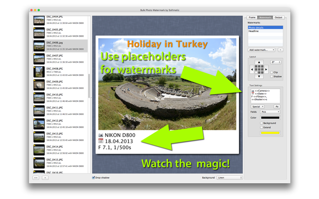 Bulk Photo Watermar鈥猭 2.0 for Mac|Mac版下载 | 批量添加图像水印