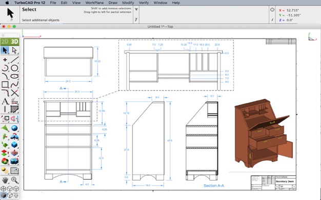 TurboCAD Pro 1鈥? 12.0.0 for Mac|Mac版下载 | CAD绘图软件