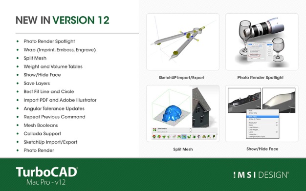 TurboCAD Pro 1鈥? 12.0.0 for Mac|Mac版下载 | CAD绘图软件