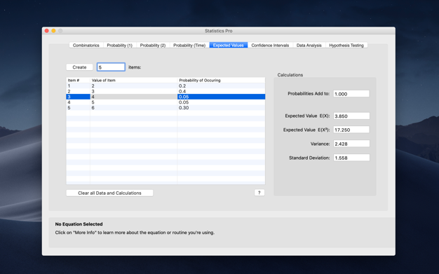 Statistics Pr鈥猳 1.4 for Mac|Mac版下载 | 统计学公式计算