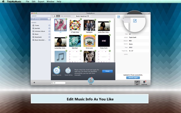 Wondershare TidyMyMusic 3.0.2.1 for Mac|Mac版下载 | 一键清理iTunes音乐库