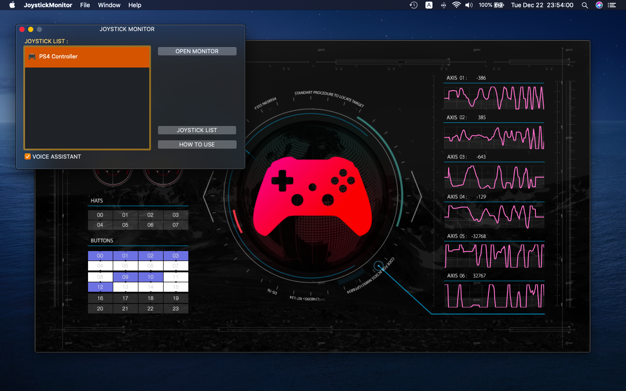 Joystick Monitor 1.3 for Mac|Mac版下载 | 游戏手柄辅助管理工具