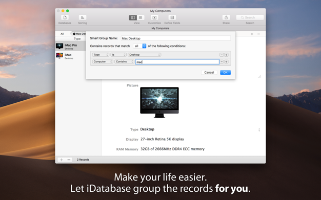 iDatabase 6.6 for Mac|Mac版下载 | 个人收藏数据库