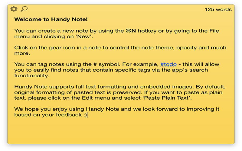 Handy Note 1.1.1 for Mac|Mac版下载 | 桌面便签