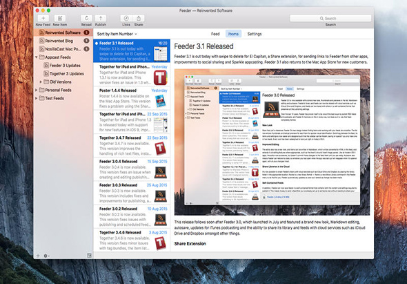 Feeder 3 3.7.5 for Mac|Mac版下载 | 创建、编辑和发布rss