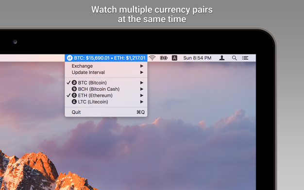 CoinTicker 3.2 for Mac|Mac版下载 | 数字货币价格监控