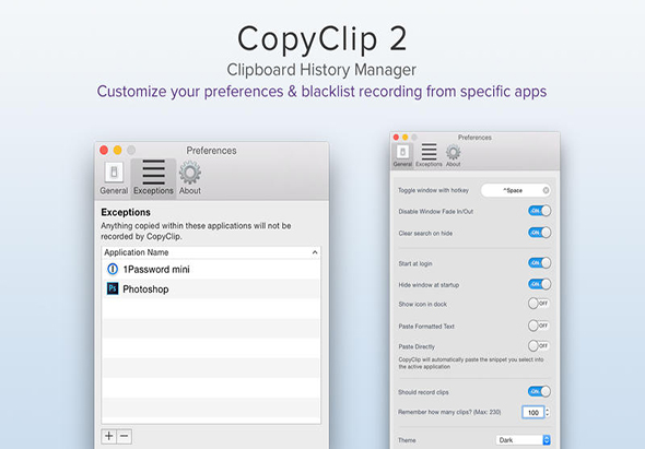 CopyClip 2 2.9.98 for Mac|Mac版下载 | 剪贴簿管理器