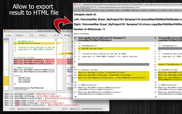CompareMerge 2.13 for Mac|Mac版下载 | 文件比较及合并工具