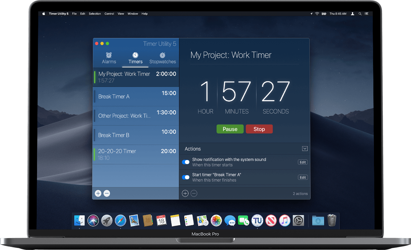 Timer Utility 5 1.0.1 for Mac|Mac版下载 | 计时器工具