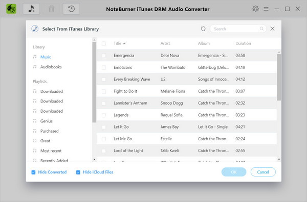 NoteBurner iTunes DRM Audio Converter 2.5.4 for Mac|Mac版下载 | 去DRM音频格式转换工具