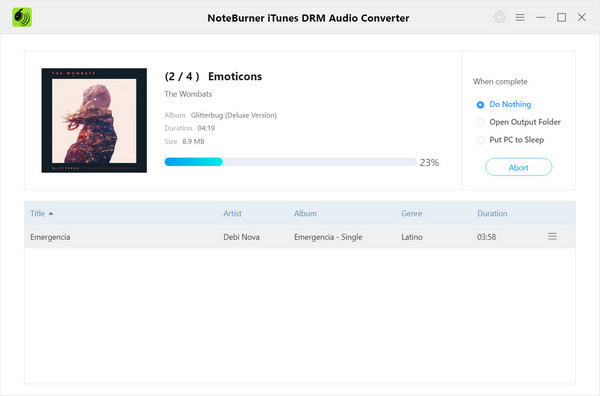 NoteBurner iTunes DRM Audio Converter 2.5.4 for Mac|Mac版下载 | 去DRM音频格式转换工具