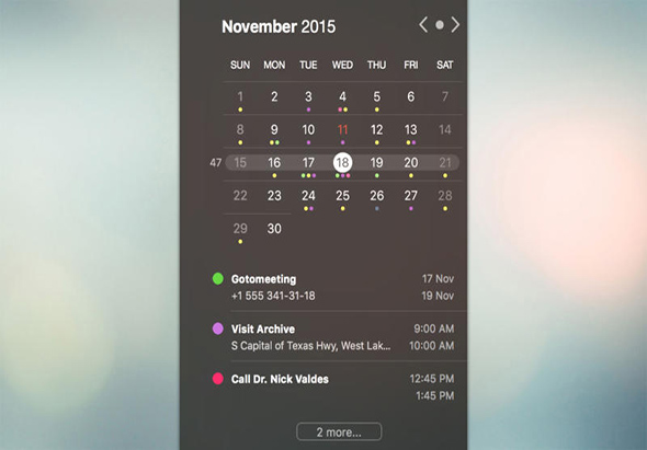 Calendarique 4.1 for Mac|Mac版下载 | 状态栏的日历小插件