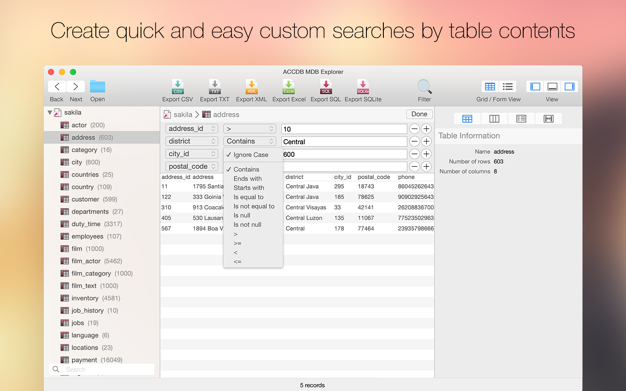 ACCDB MDB Explorer 2.4.7 for Mac|Mac版下载 | 数据库查看浏览工具