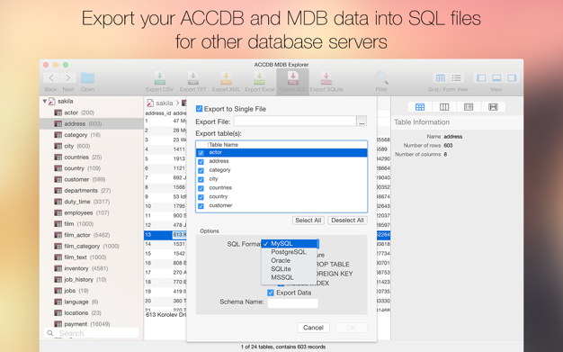 ACCDB MDB Explorer 2.4.7 for Mac|Mac版下载 | 数据库查看浏览工具
