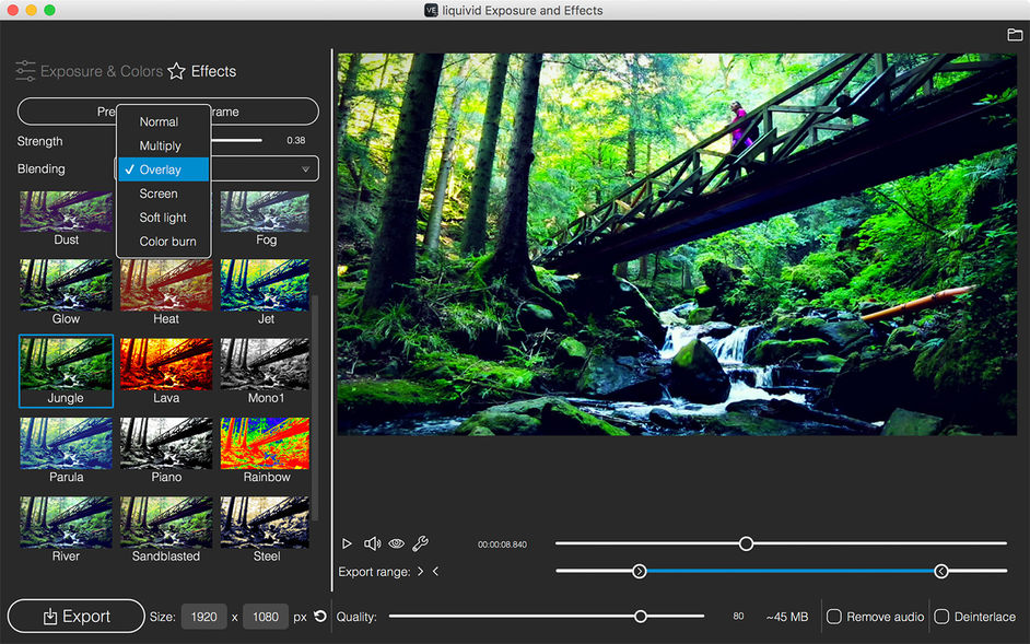 liquivid Exposure and Effects 1.4.1 for Mac|Mac版下载 | 视频曝光和特效