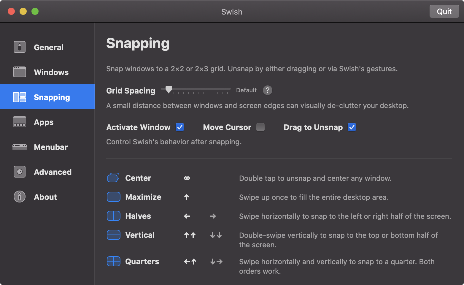 Swish 1.4 for Mac|Mac版下载 | 手势控制增强工具