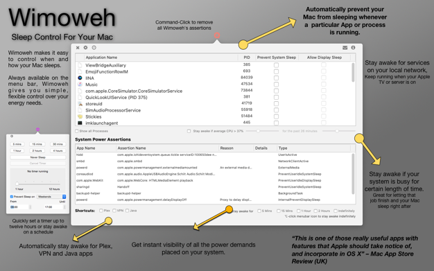 Wimoweh 1.1.68 for Mac|Mac版下载 | 阻止电脑自动休眠