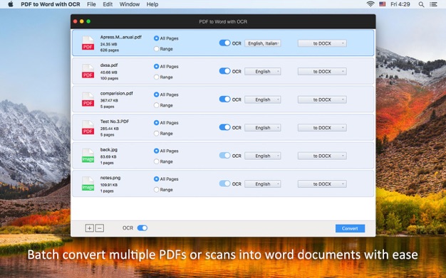 Enolsoft PDF to Word with OCR 6.8.0 for Mac|Mac版下载 | PDF格式转换及OCR文字识别