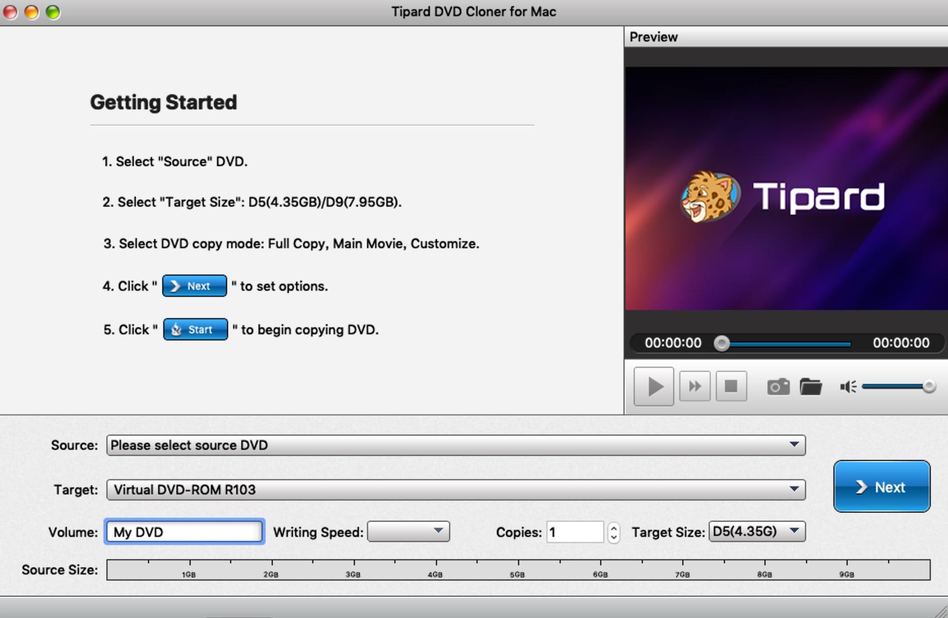 Tipard DVD Cloner 6.2.22 for Mac|Mac版下载 | DVD刻录软件