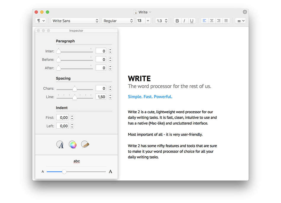 Write 2.6 for Mac|Mac版下载 | 文本编辑器