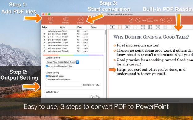 PDF to PowerPoint Converter 6.2.1 for Mac|Mac版下载 | PDF格式转换工具