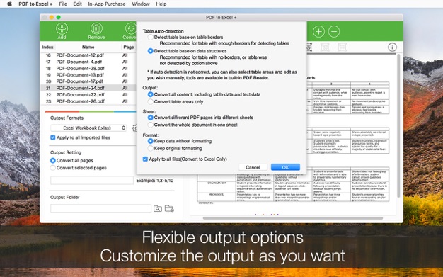 PDF to Excel Converter 6.2.1 for Mac|Mac版下载 | PDF格式转换工具