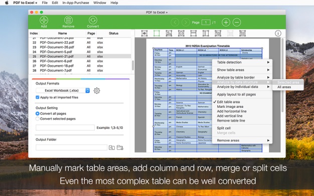 PDF to Excel Converter 6.2.1 for Mac|Mac版下载 | PDF格式转换工具