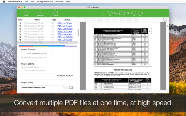 PDF to Excel Converter 6.2.1 for Mac|Mac版下载 | PDF格式转换工具