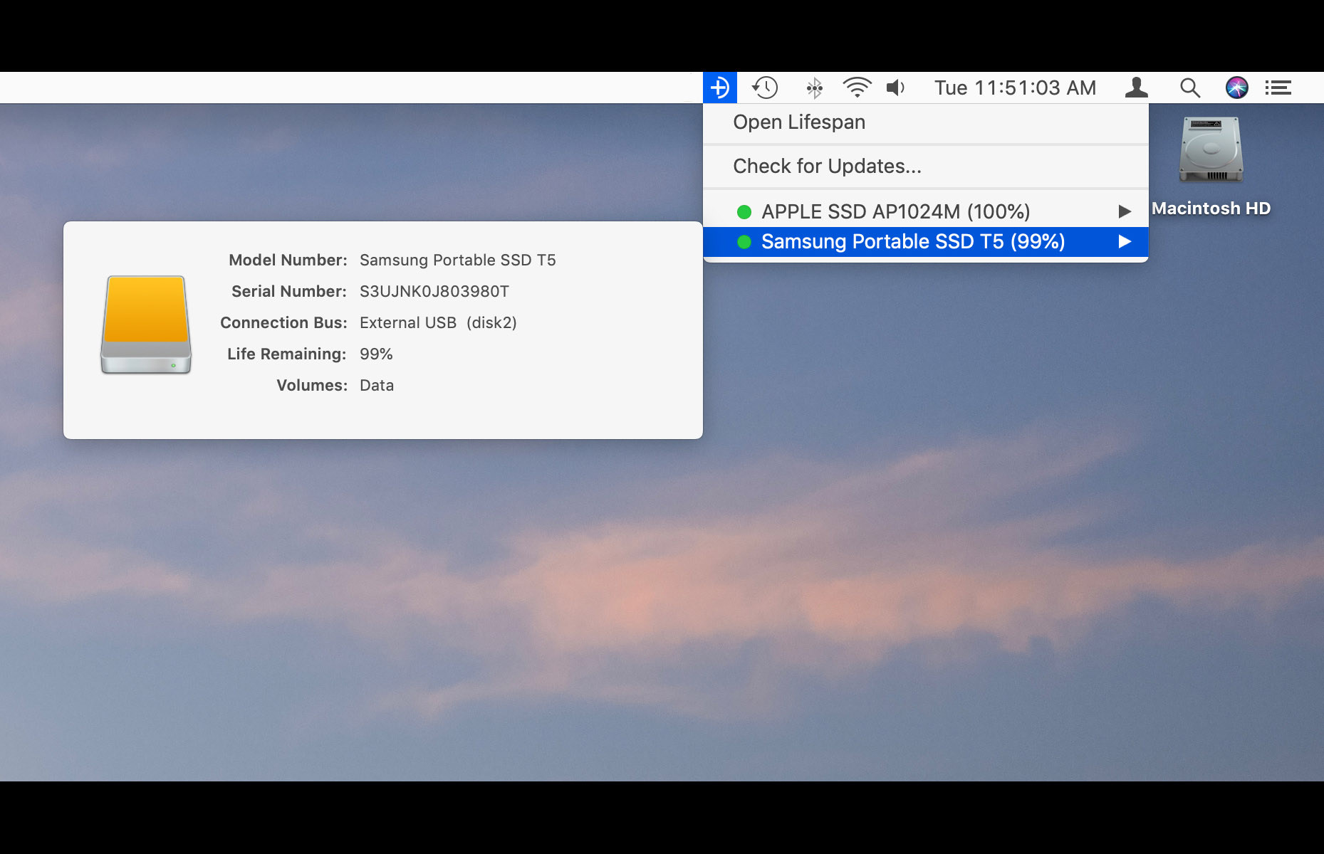 Lifespan 1.0.1 for Mac|Mac版下载 | SSD硬盘寿命监测工具