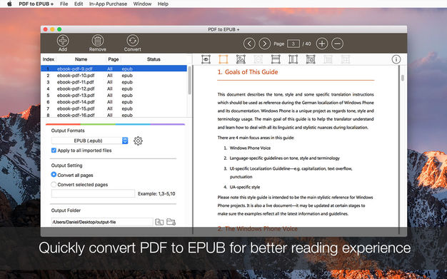 PDF to EPUB Converter 6.2.1 for Mac|Mac版下载 | 电子书格式转换工具
