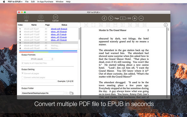 PDF to EPUB Converter 6.2.1 for Mac|Mac版下载 | 电子书格式转换工具