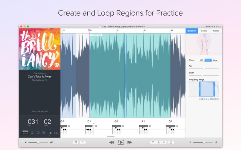Capo 3 3.8.1 for Mac|Mac版下载 | 歌谱显示及学习软件