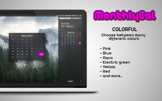 MonthlyCal 1.5.4 for Mac|Mac版下载 | 精美日历小部件
