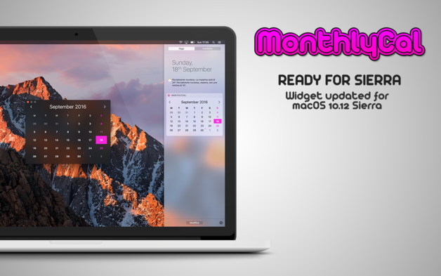 MonthlyCal 1.5.4 for Mac|Mac版下载 | 精美日历小部件