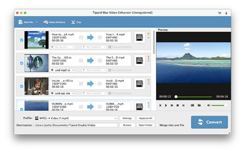 Tipard Mac Video Enhancer 9.1.22 for Mac|Mac版下载 | 视频增强软件