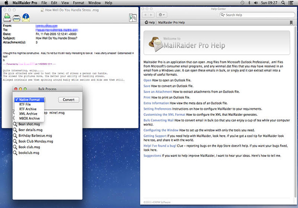 MailRaider Pro 3.69 for Mac|Mac版下载 | 打开Outlook 邮件及附件工具