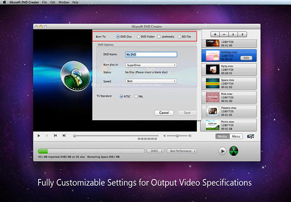  iSkysoft DVD Creator 6.0.0 for Mac|Mac版下载 | DVD刻录软件