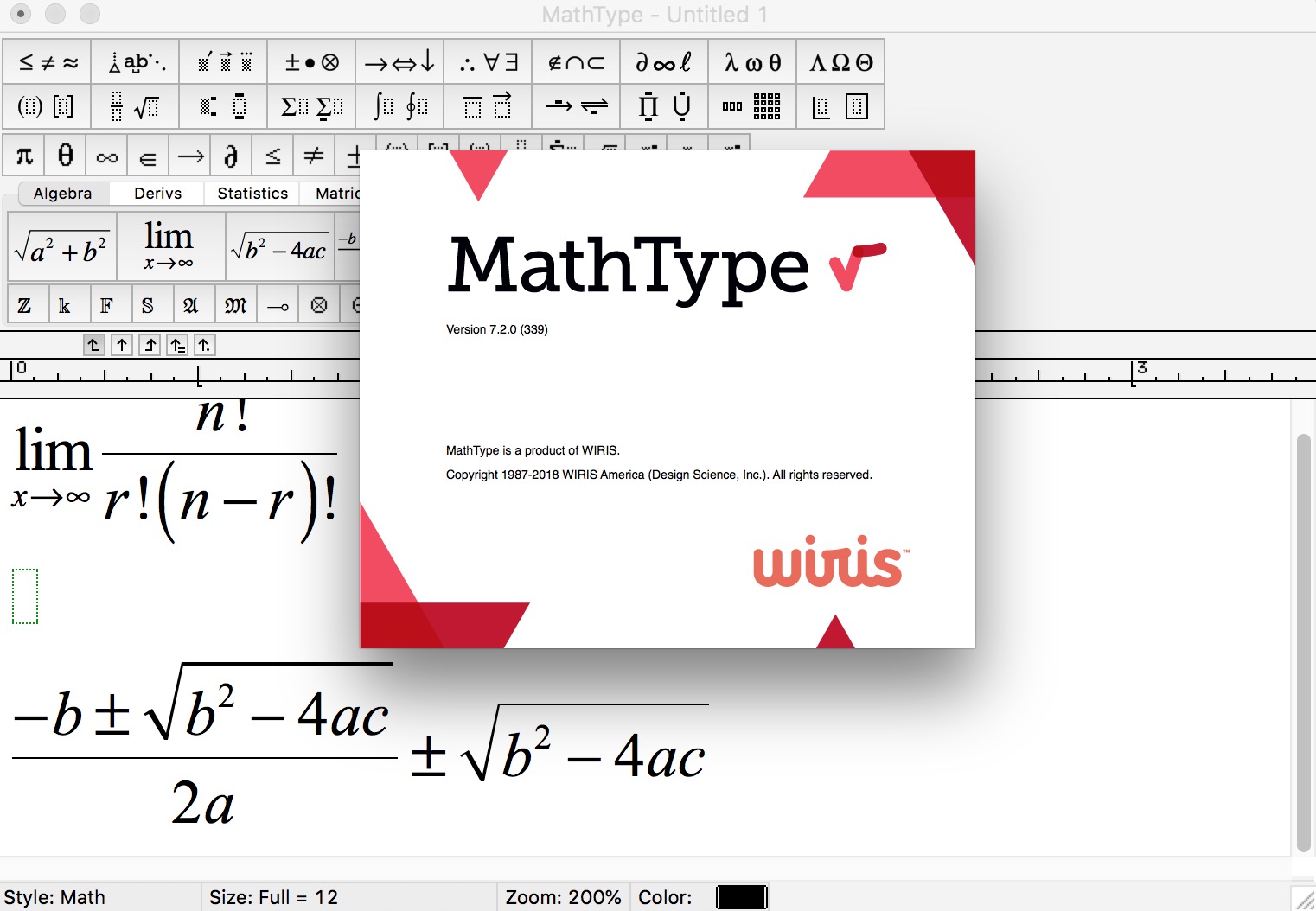 MathType 7 7.4.3 for Mac|Mac版下载 | 数学公式编辑器