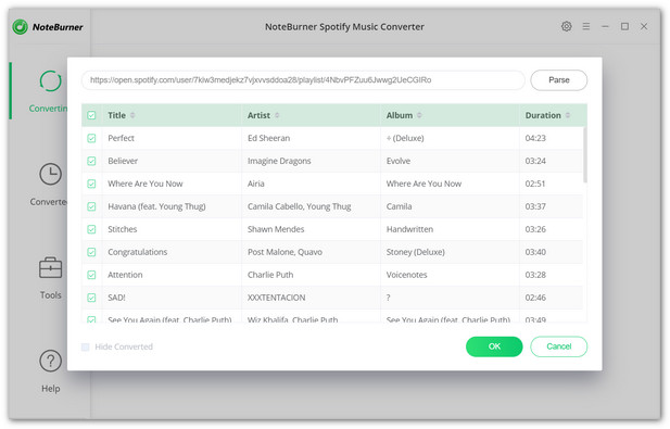 NoteBurner Spotify Music Converter 1.1.3 for Mac|Mac版下载 | Spotify音乐转换器