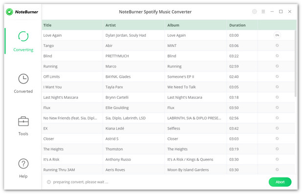 NoteBurner Spotify Music Converter 1.1.3 for Mac|Mac版下载 | Spotify音乐转换器