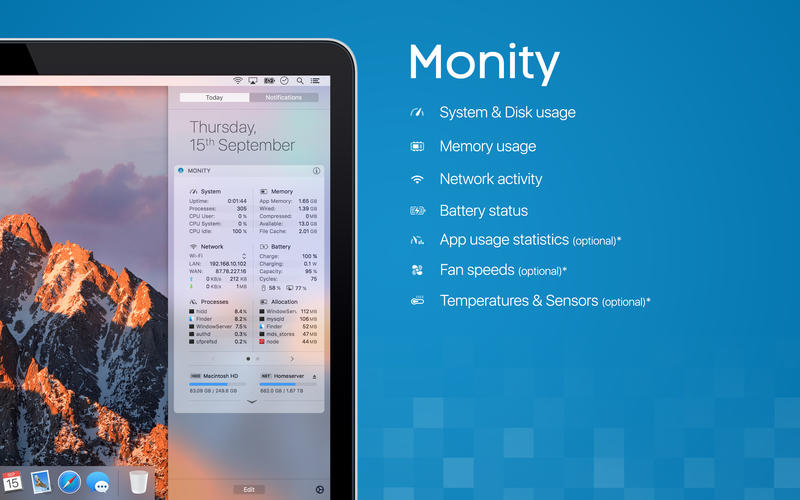 Monity 1.4.1 for Mac|Mac版下载 | 系统监控应用