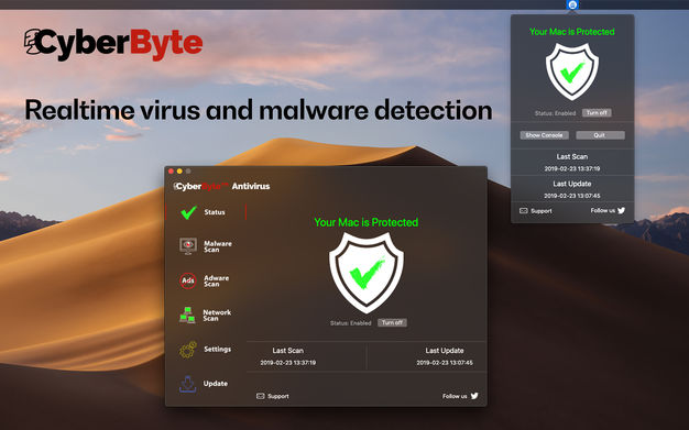 Antivirus CyberByte Pro 3.4.1 for Mac|Mac版下载 | 杀毒软件