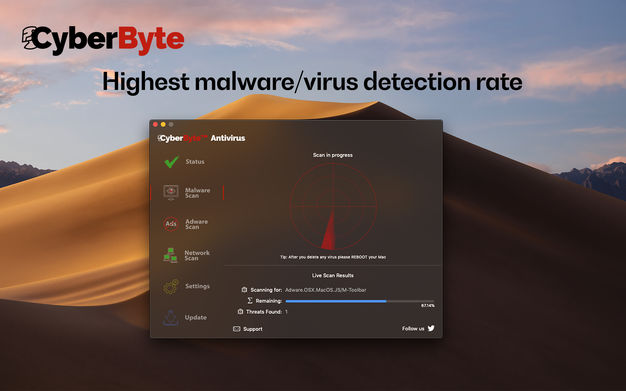 Antivirus CyberByte Pro 3.4.1 for Mac|Mac版下载 | 杀毒软件