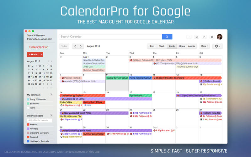 CalendarPro 3.6 for Mac|Mac版下载 | 谷歌日历客户端