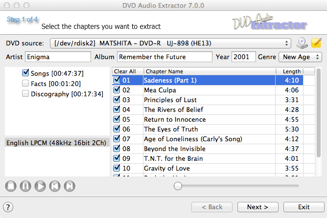 DVD Audio Extractor 8.0 for Mac|Mac版下载 | DVD音频提取工具