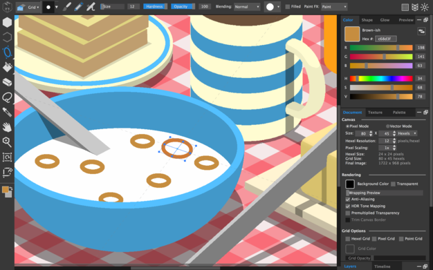 Hexels 3 3.1.5 for Mac|Mac版下载 | 像素矢量绘图软件