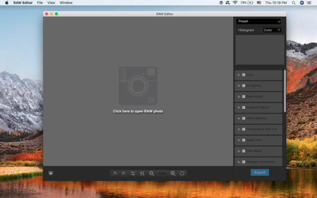 RAW-Editor 2.0.0 for Mac|Mac版下载 | RAW照片处理软件